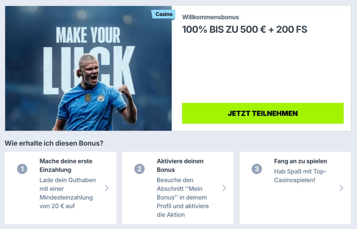 Zocer Casino Willkommensbonus